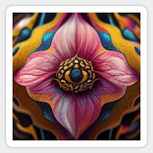 psychedelic flower Sticker